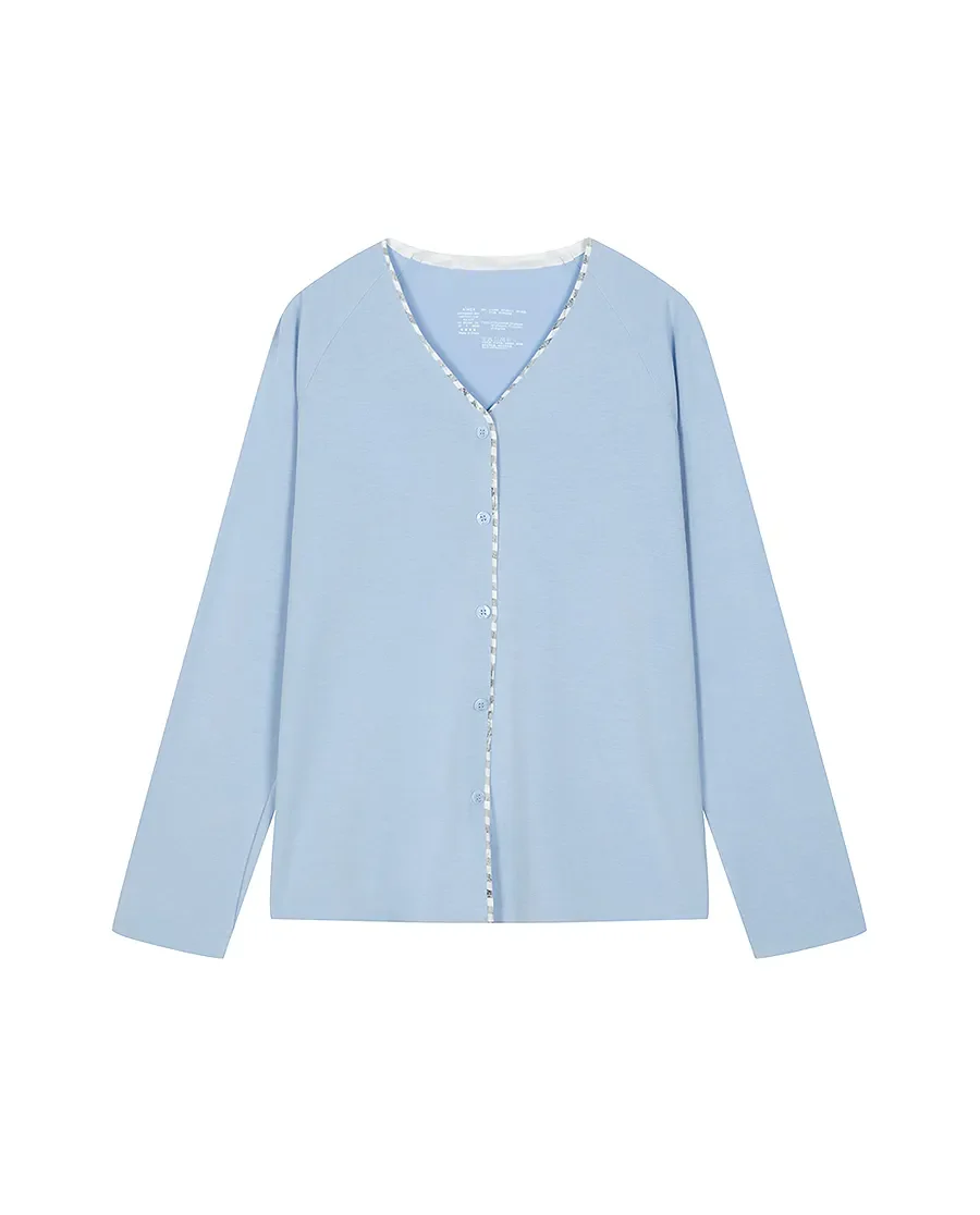 Aimer Algae Sleepwear Long-sleeve Top - Image 4