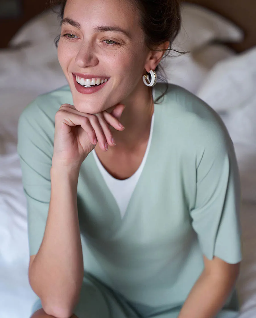 Aimer Algae Sleepwear With Cups - Image 10