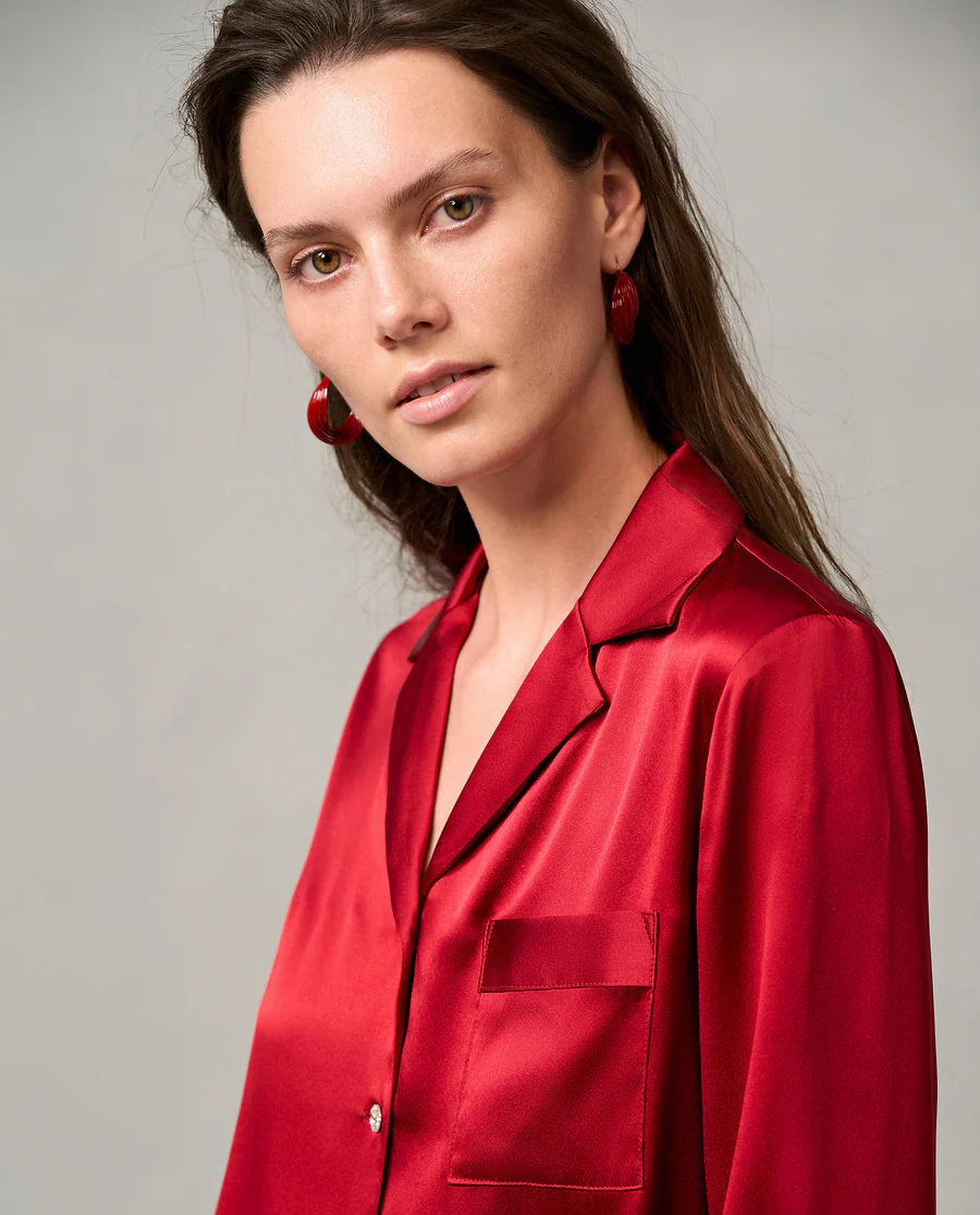 Aimer Classic Silk Pajama Set - Image 5