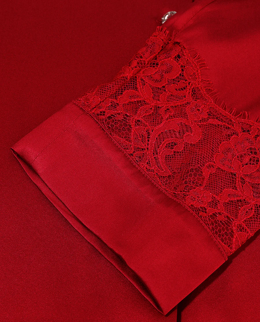 Aimer Classic Silk Pajama Set - Image 8