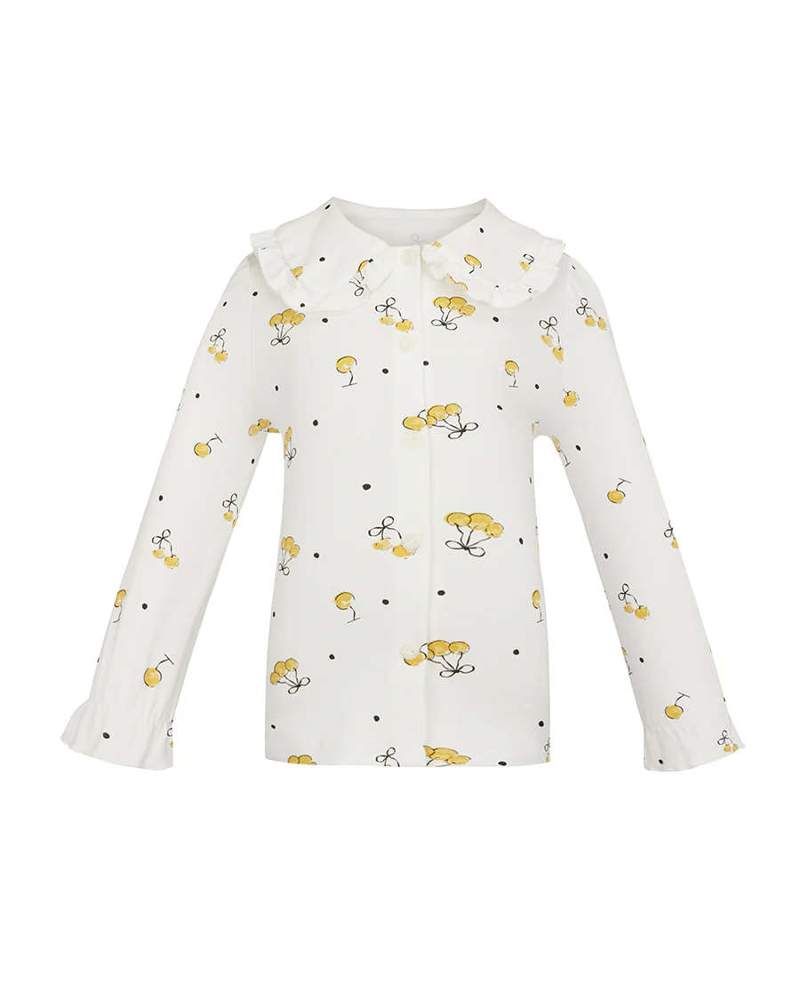 Aimer Kids Cherry Pattern Home Suit Set For Girls - Image 6