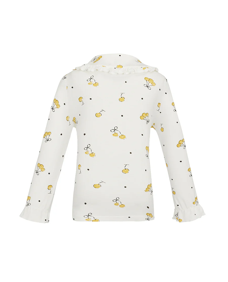 Aimer Kids Cherry Pattern Home Suit Set For Girls - Image 7