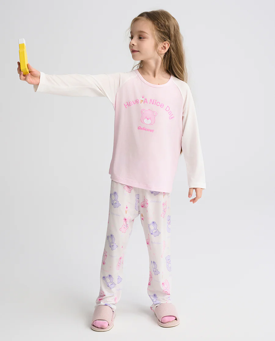 Aimer Kids Long-sleeved Homewear Set For Girls - Image 4