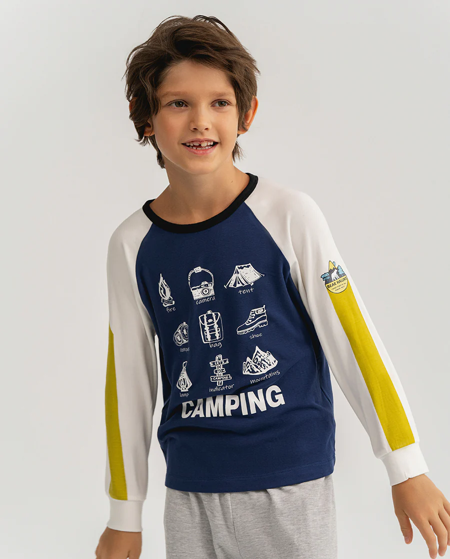 Aimer Kids Milk Homewear Set For Boys - Image 3