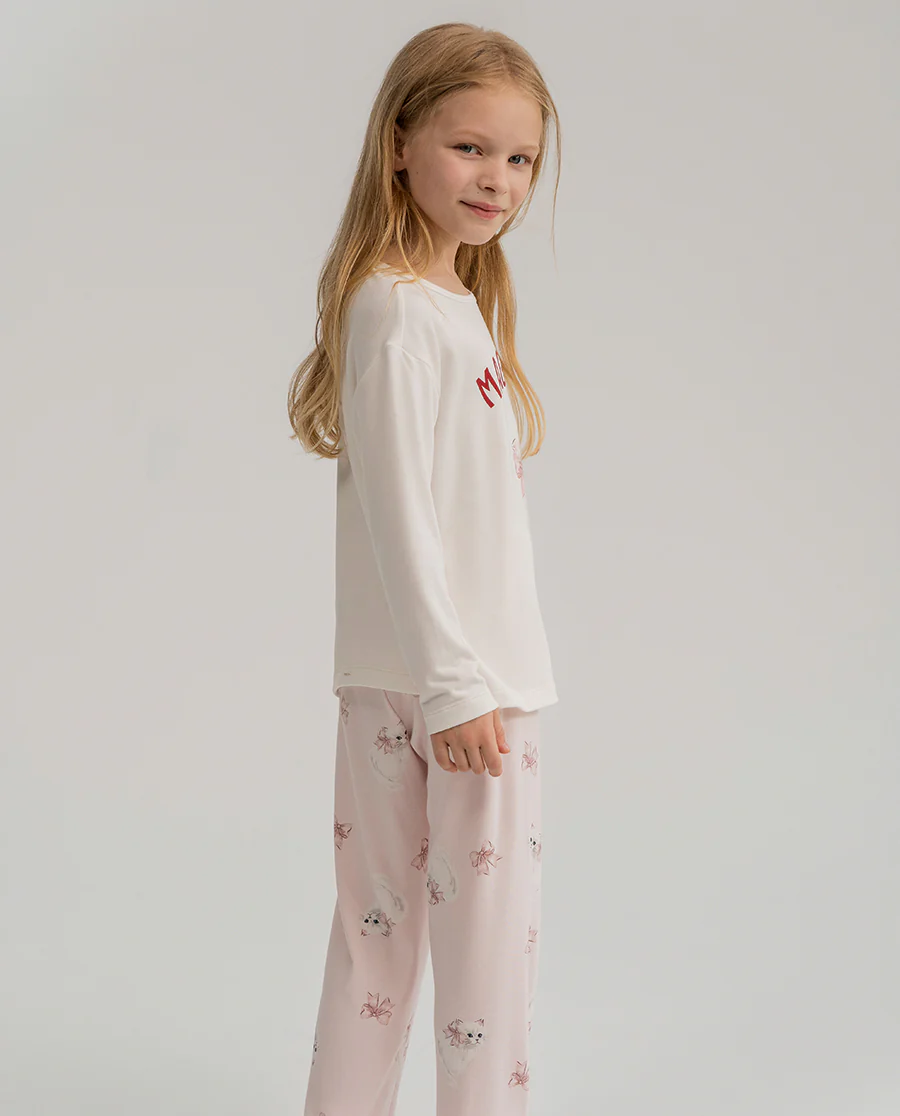Aimer Kids Milk Homewear Set For Girls - Image 4