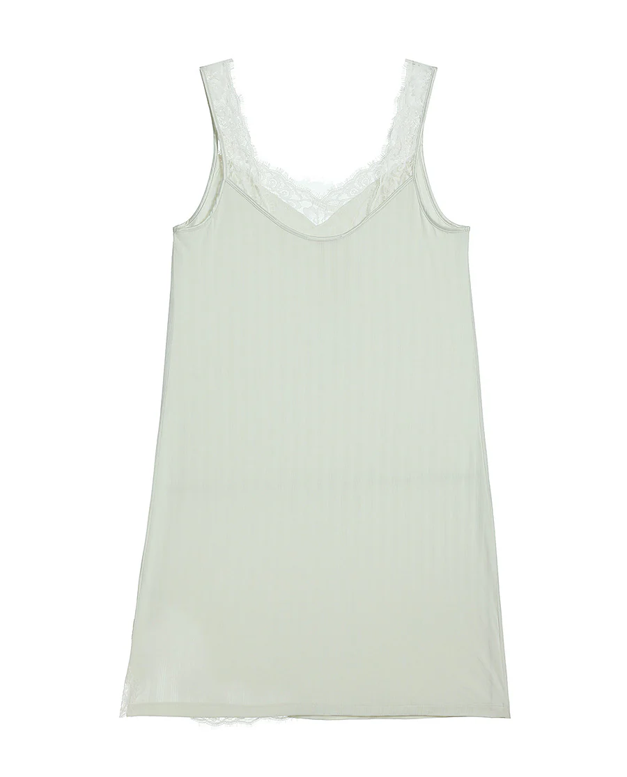 Aimer Lace Wide Shoulder Short Nightgown - Image 14