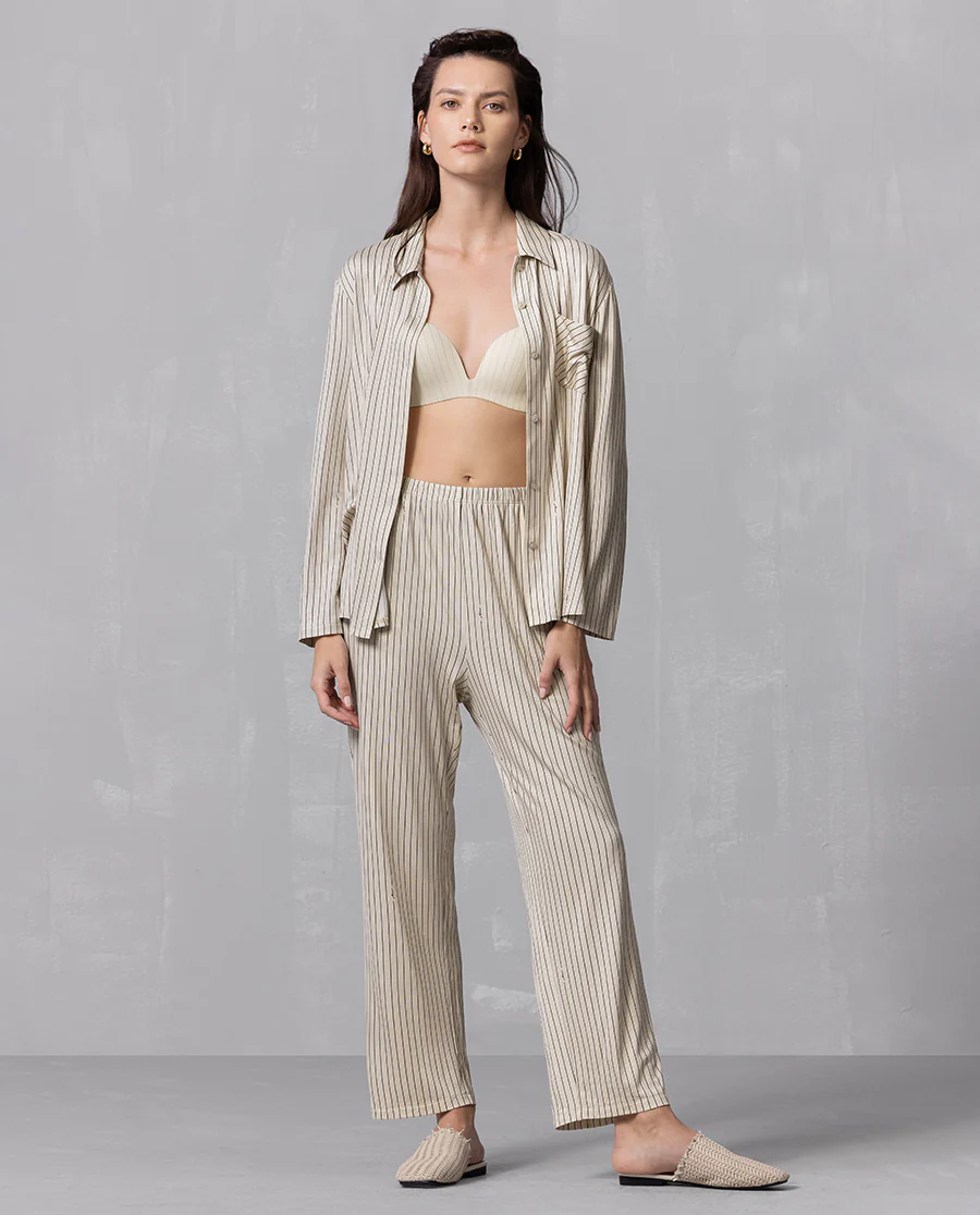 Aimer Long-sleeve Modal Pajama Set - Image 4
