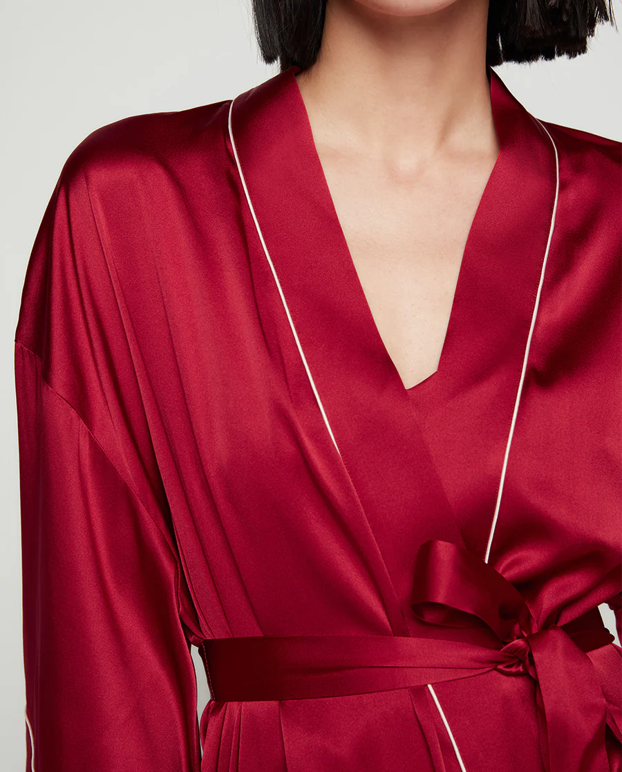 Aimer Luxury Mulberry Silk Robe - Image 3