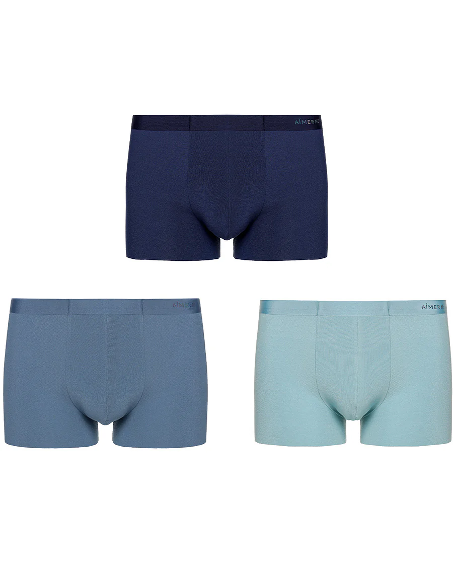 Aimer Men 3 Packs Modal Seamless Trunks - Image 4