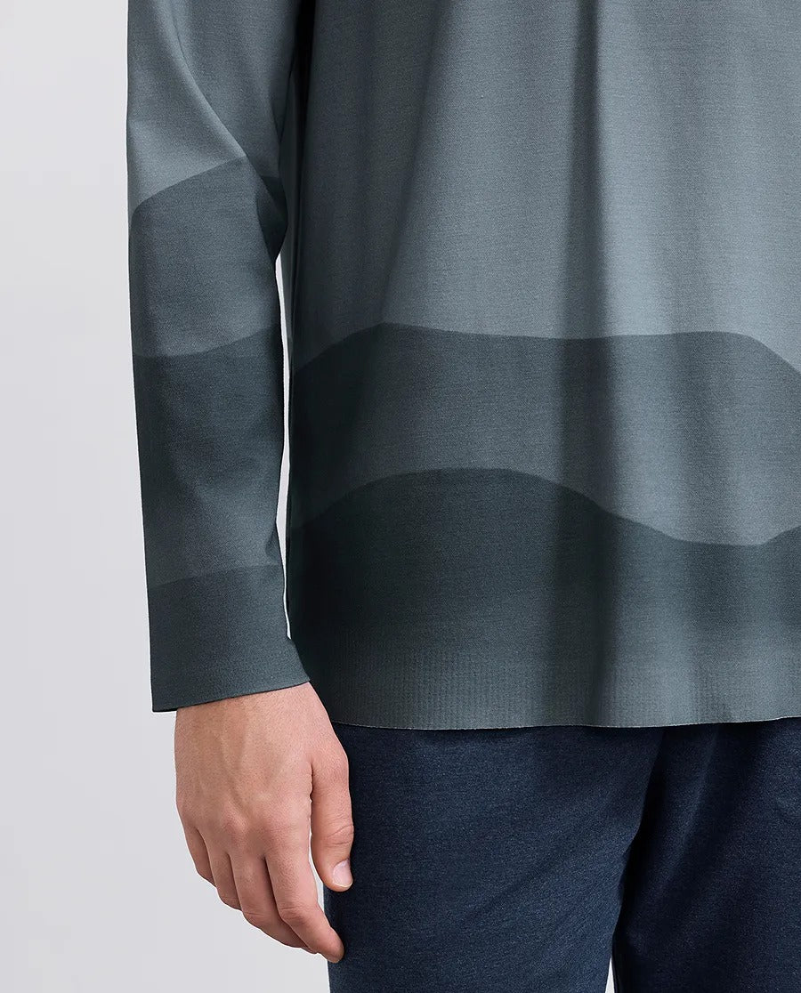 Aimer Men Algae Sleepwear Classic Long-Sleeve Top - Image 4