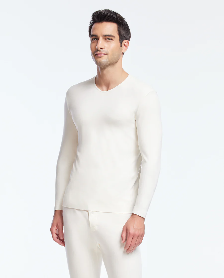 Aimer Men Cashmere Seamless Thermal Top - Image 11