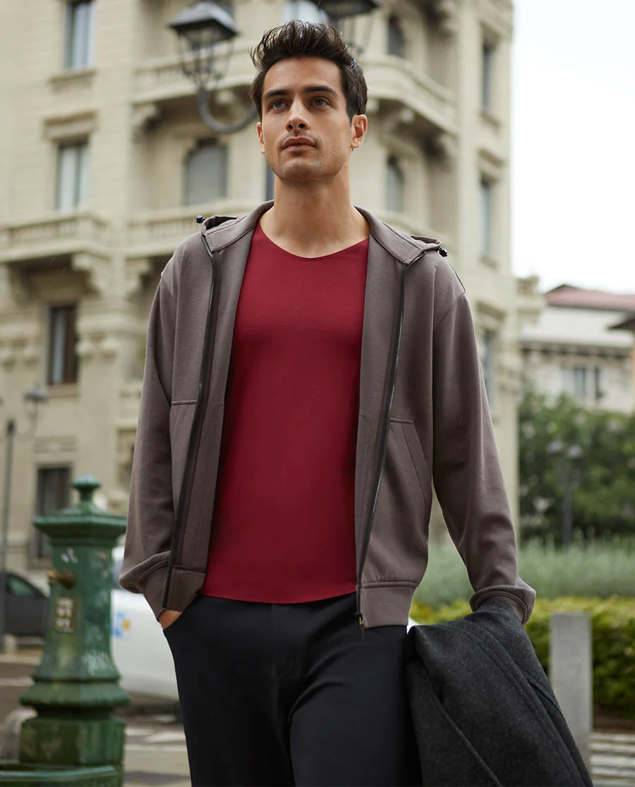 Aimer Men Cashmere Seamless Thermal Top - Image 17