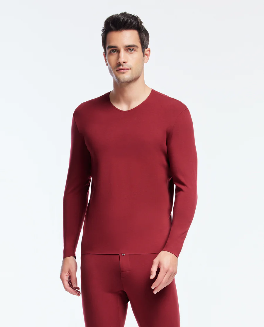 Aimer Men Cashmere Seamless Thermal Top - Image 19