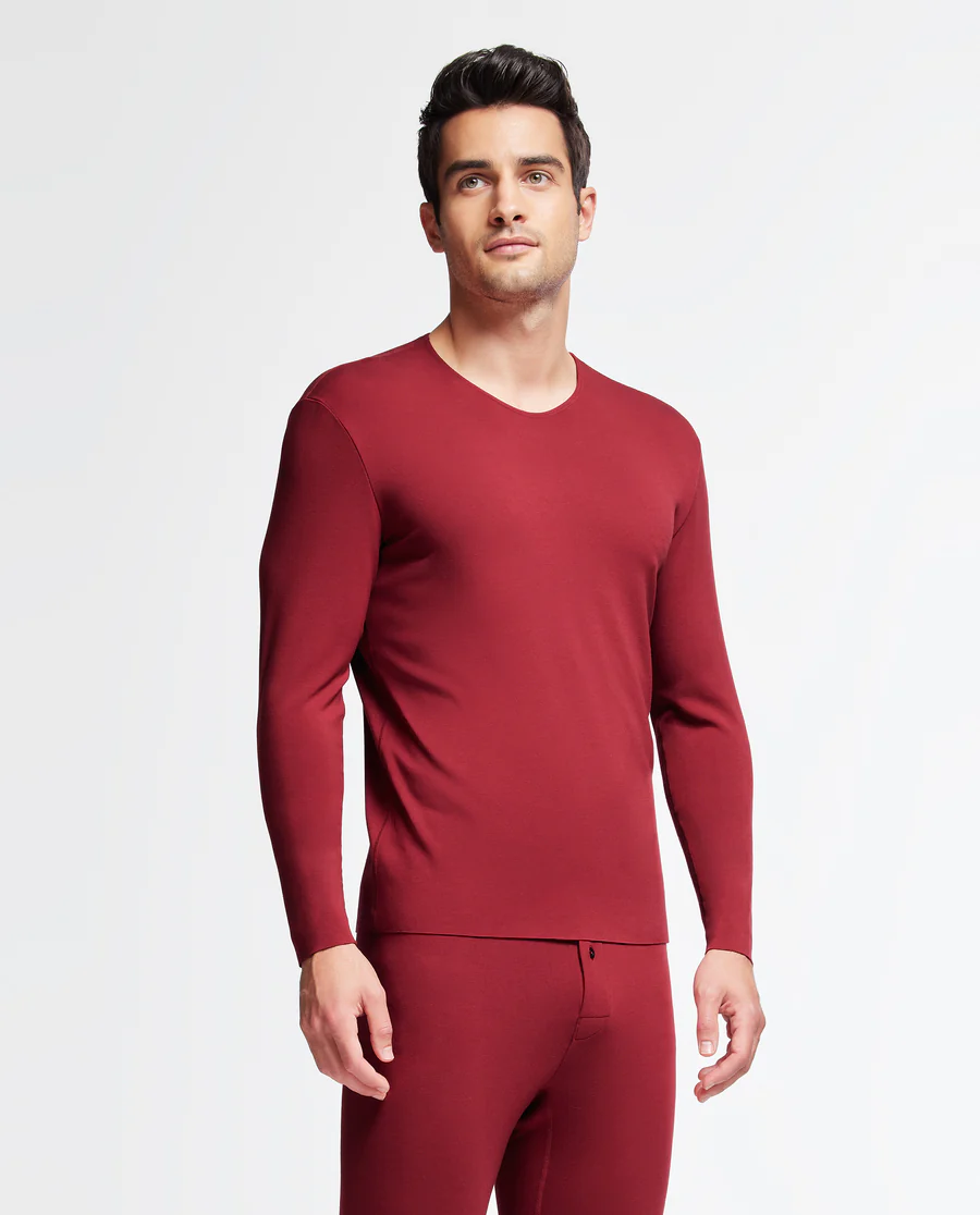 Aimer Men Cashmere Seamless Thermal Top - Image 20