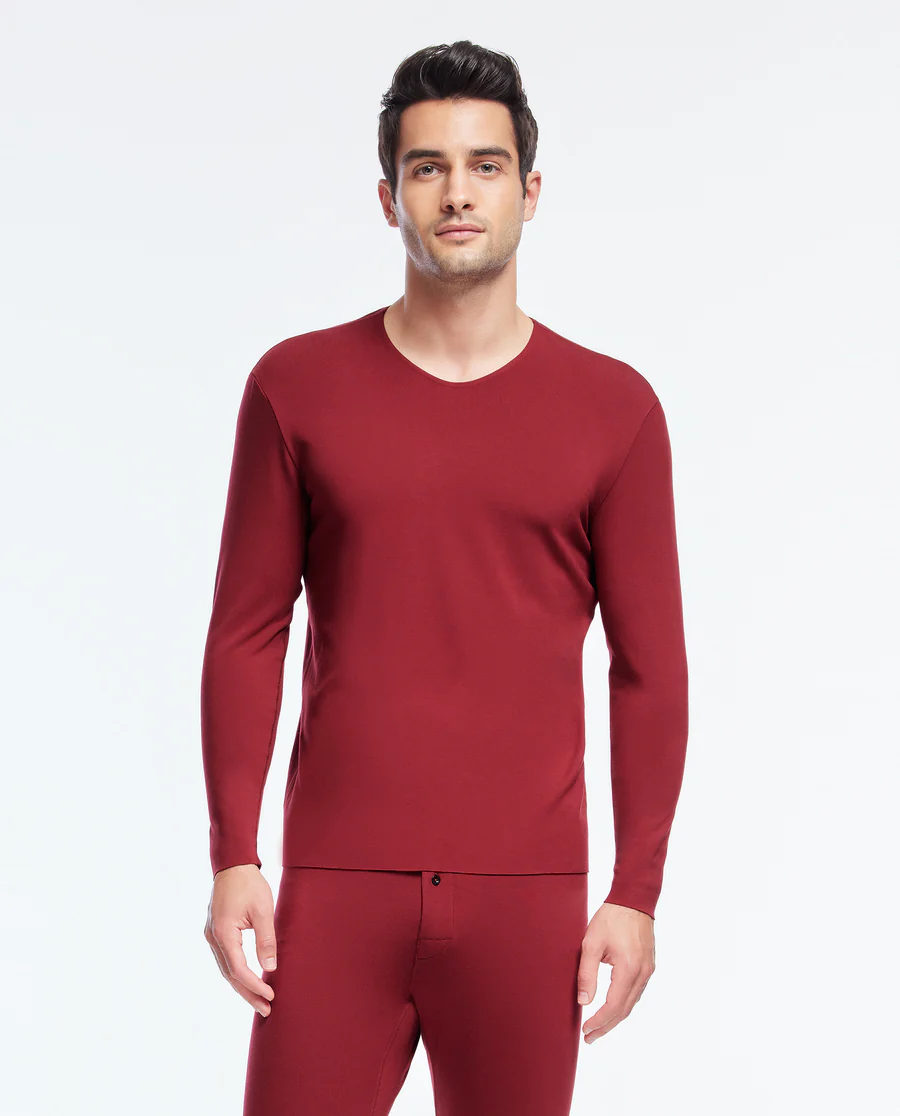 Aimer Men Cashmere Seamless Thermal Top - Image 21