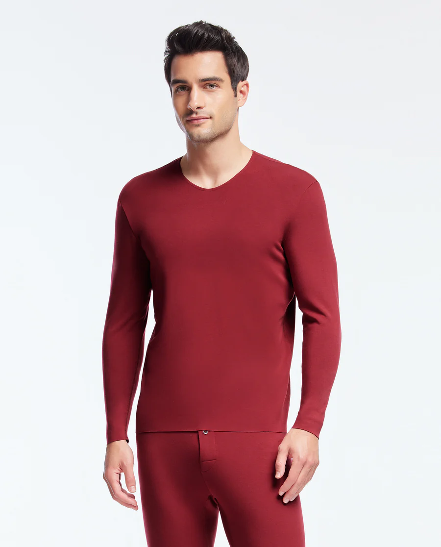 Aimer Men Cashmere Seamless Thermal Top - Image 22