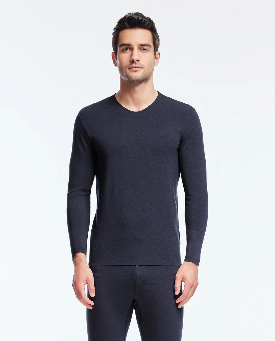 Aimer Men Cashmere Seamless Thermal Top - Image 5