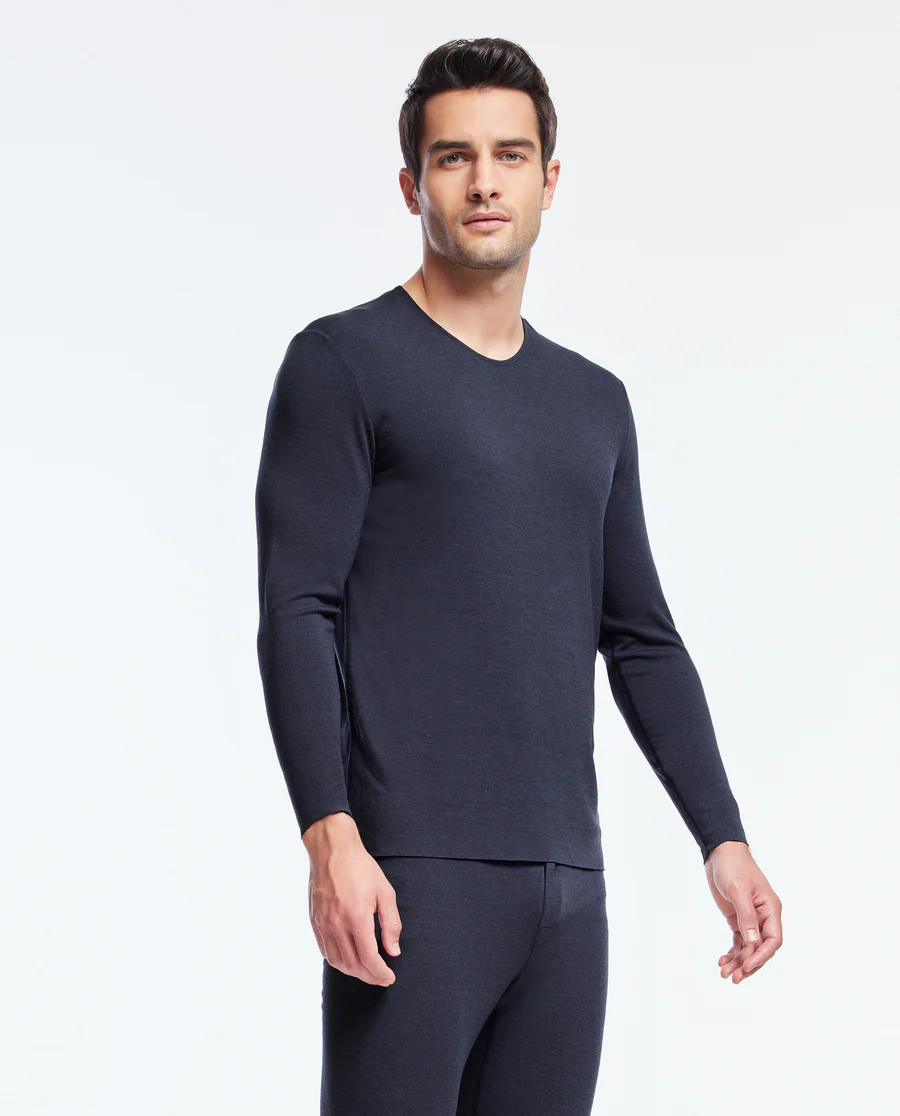 Aimer Men Cashmere Seamless Thermal Top - Image 6