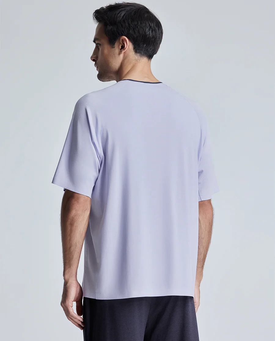 Aimer Men Crew Neck Algae Sleepwear T-Shirt - Image 3