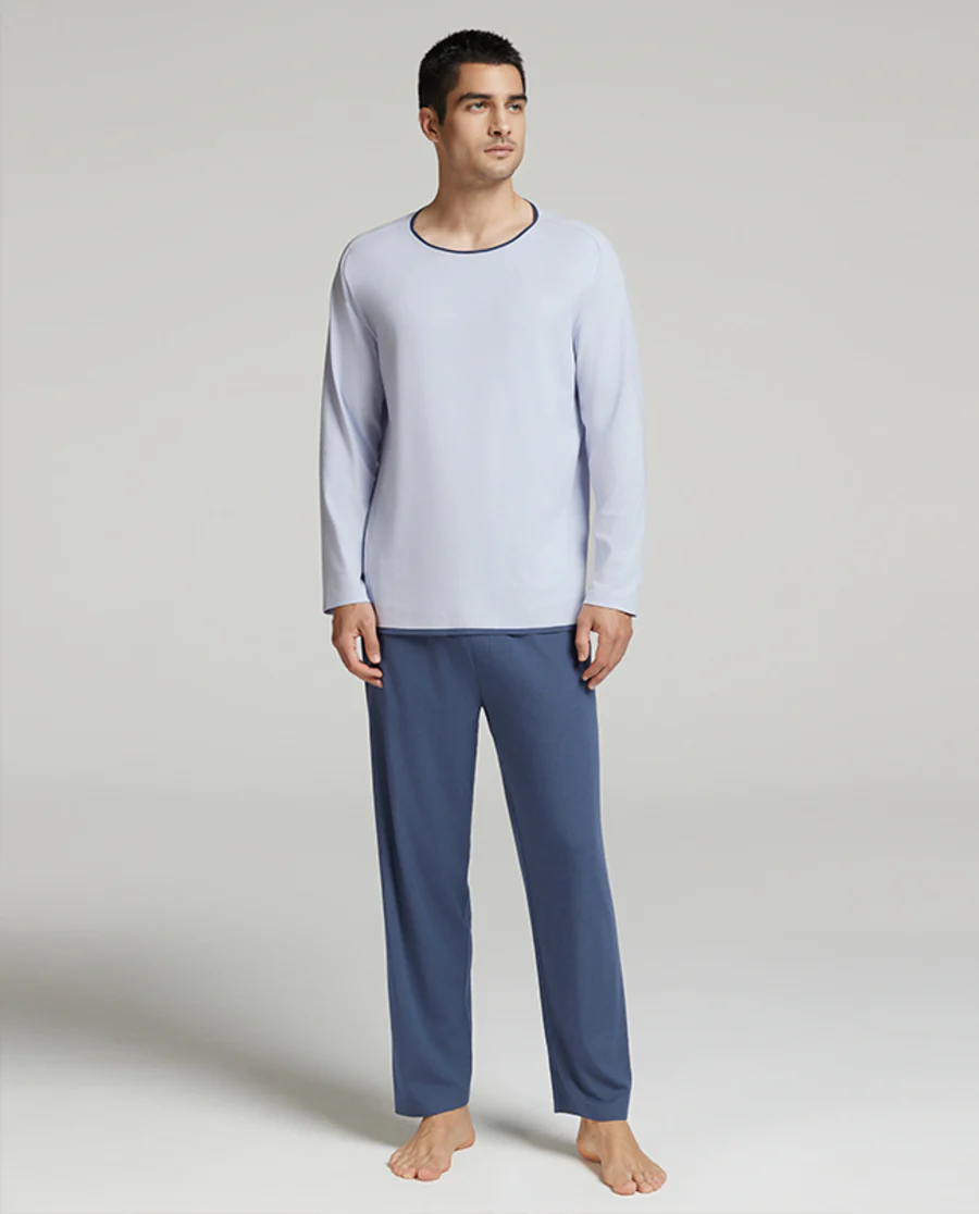 Aimer Men Crew Neck Algae Sleepwear Top - Image 6