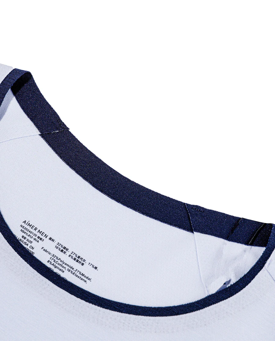 Aimer Men Crew Neck Algae Sleepwear Top - Image 9