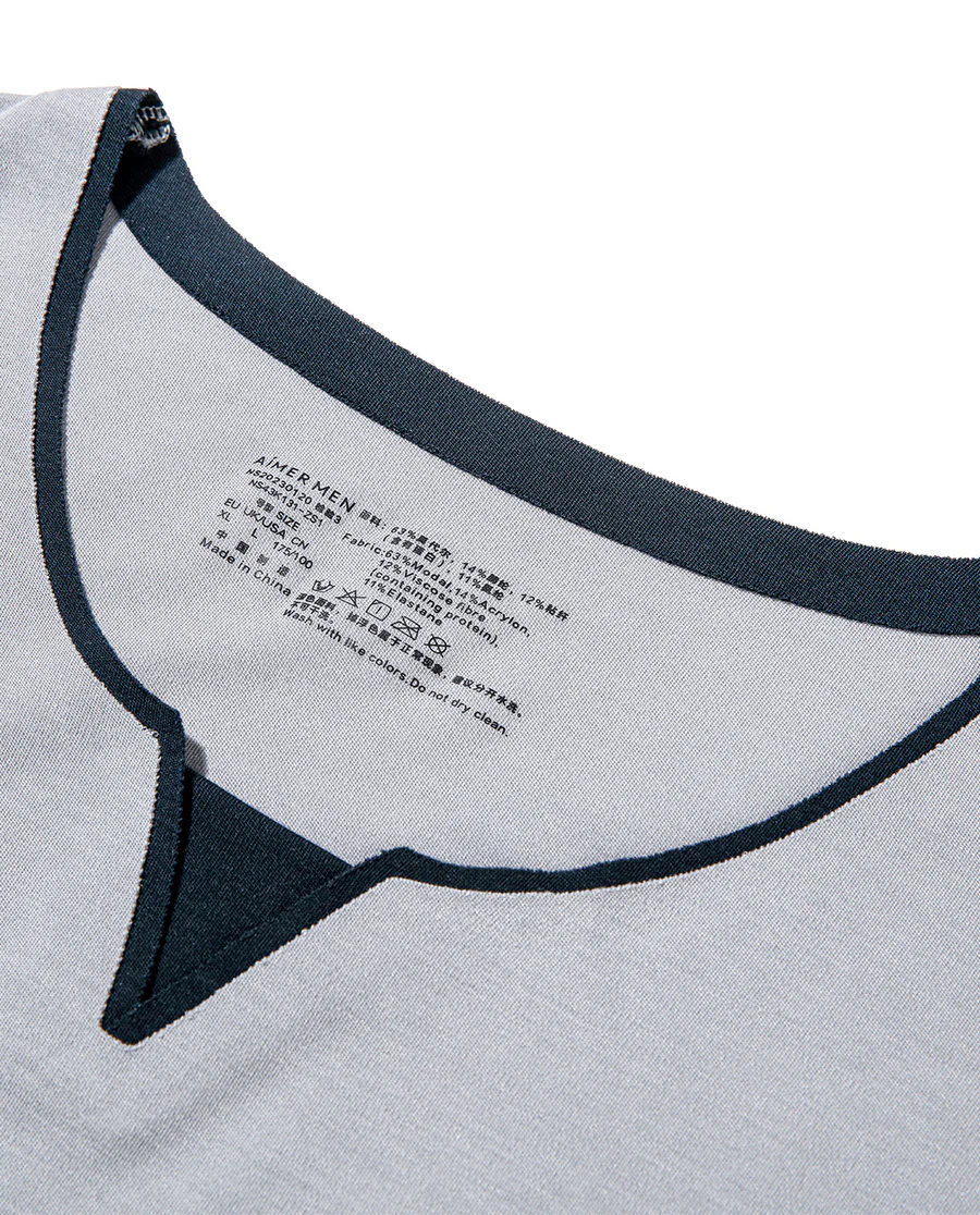 Aimer Men Long Sleeve Classic Pajama Set - Image 6