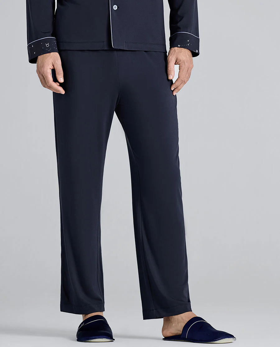 Aimer Men Milk Fiber Camp Collar Pajama Set - Image 6