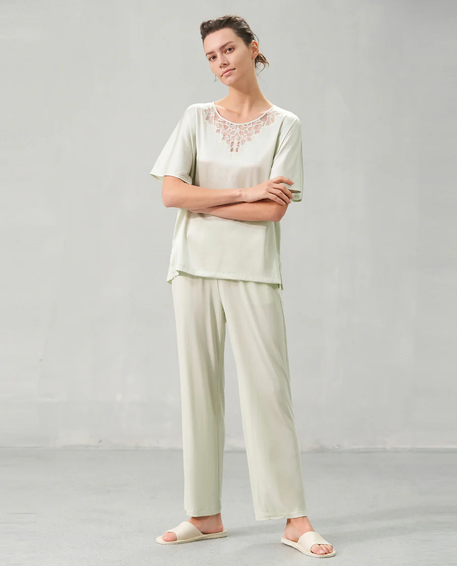 Aimer Short-Sleeve Pajama Set - Image 3