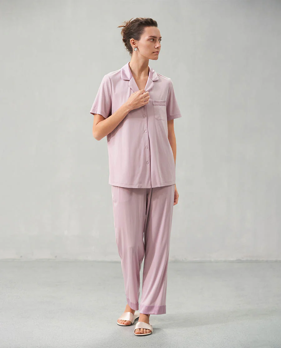 Aimer Short-Sleeve Pajama Set - Image 3